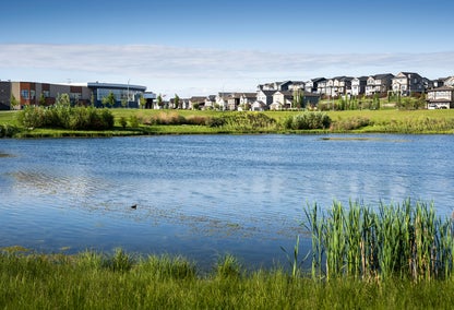 lake and and community in Airdrie, Alberta