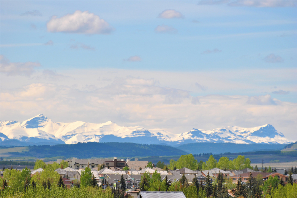 mountain view from Cochrane, Alberta